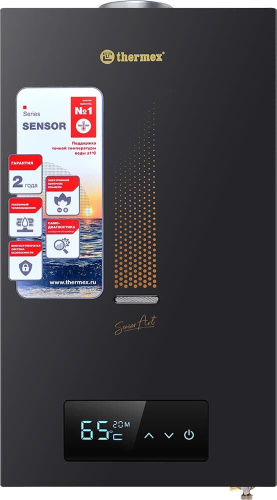 картинка водонагреватель газовый thermex s 20 md (art black) эдэб02974 от магазина Tovar-RF.ru