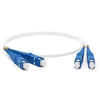 картинка hyperline fc-d2-9a1-sc/ur-sc/ur-h-3m-lszh-wh патч-корд волоконно-оптический (шнур) sm 9/125 (g657), sc/upc-sc/upc, 2.0 мм, duplex, lszh, 3м от магазина Tovar-RF.ru
