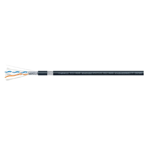 картинка cabeus rs-485 2x2x22awg/7 кабель для интерфейса rs-485/422, 2x2x22 awg (sf/utp), многожильный (patch), для внутренней и внешней прокладки (-40°с - +75°с), pvc (305м) от магазина Tovar-RF.ru