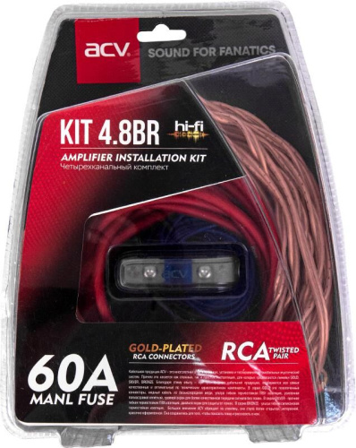 картинка комплект проводов acv kit 4.8br (bronze=light) (4-кан усил-ля 8awg/mini anl 60a) acv kit 4.8br (bronze=light) (4-кан усил-ля 8awg/mini anl 60a) от магазина Tovar-RF.ru