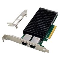 картинка orient xwt-int540l2pe8, сетевая карта pci-ex8 v2.1 2xrj45 10gbps converged server nic, intel x540 chipset, 10/1 гбит/с, 2 планки крепления в комплекте (33299) от магазина Tovar-RF.ru