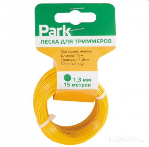 картинка  PARK Леска для триммеров Park 1,3мм, 15м, круг (990593) от магазина Tovar-RF.ru