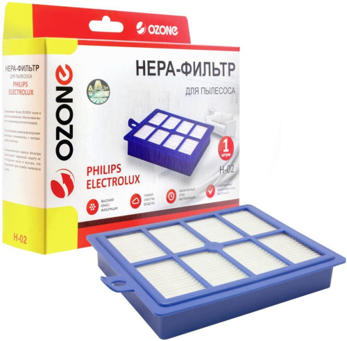 картинка hepa фильтр для пылесоса electrolux, philips, aeg, bork ozone h-02 ozone h-02 от магазина Tovar-RF.ru