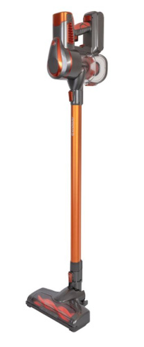 картинка вертикальный пылесос циклонного типа аккумуляторный endever skyclean vc-301, темно-серый/оранжевый магазин Tovar-RF.ru являющийся официальным дистрибьютором в России картинка вертикальный пылесос циклонного типа аккумуляторный endever skyclean vc-301, темно-серый/оранжевый от магазина Tovar-RF.ru