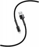 картинка кабель smartbuy (ik-512-s26b) s26 lightning черный.,3 а,pd,нейл.,1м от магазина Tovar-RF.ru