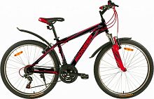 картинка велосипед pioneer city 26"/18" black-red-grayот магазина Tovar-RF.ru