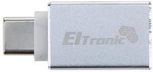 картинка eltronic (1-49) type-c to usb-a 3.0 (серебро/белый) от магазина Tovar-RF.ru
