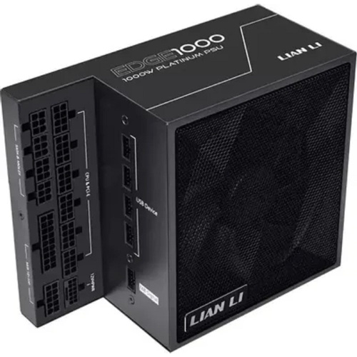 картинка Lian Li  Блок питания  EG1000 / Black / ATX 3.1, 1000W, 80 PLUS Platinum, PCIe 5.1, APFC, USB HUB, 120mm FDB Fan, Fully Modular / G9P.EG1000.BE00.RU от магазина Tovar-RF.ru