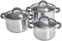 картинка Набор кастрюль WEBBER BE-625/6 (2,2л,3,0л,4,0л) WEBBER BE-625/6 (2,2л,3,0л,4,0л) от магазина Tovar-RF.ru