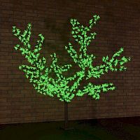 картинка Декоративное дерево NEON-NIGHT (531-104) LED ДЕРЕВО "САКУРА", ВЫСОТА 1,5М, D КРОНЫ 1,8М, ЗЕЛЕНЫЕ LED, IP 65, ТРАНСФ от магазина Tovar-RF.ru