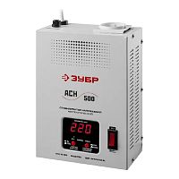 картинка Стабилизатор напряжения Зубр АСН 500,  серый [59381-0.5] от магазина Tovar-RF.ru