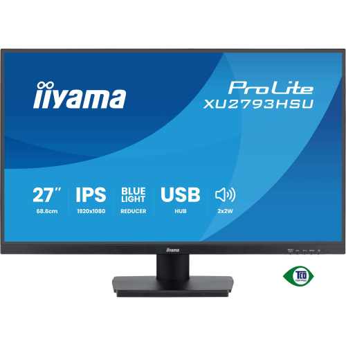 картинка lcd iiyama 27'' xu2793hsu-b7 {ips 1920х1080 100hz 1ms 8bit(6bit+frc) 300cd 178/178 1300:1 hdmi2.0 displayport1.2 2xusb2.0 2x2w 2x2w vesa} от магазина Tovar-RF.ru