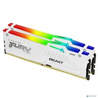 картинка kingston 64gb 5600mt/s ddr5 cl36 dimm (kit of 2) fury beast white rgb expo kf556c36bweak2-64 от магазина Tovar-RF.ru