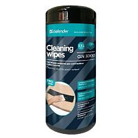 картинка DEFENDER Влажные чистящие салфетки CLN 30100 Pro в пласт. тубе, 110шт., термобонд от магазина Tovar-RF.ru