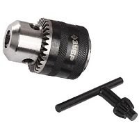 картинка Патрон ударный ключевой, ЗУБР Профессионал 29082-13-1/2, 13мм, посадочная резьба 1/2", с фиксатором на шпинделе, D=1,5-13мм от магазина Tovar-RF.ru