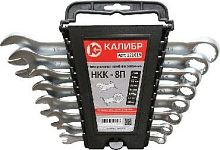 картинка Набор ключей КАЛИБР НКК-8П (8 штук, CrV) Набор ключей комбинированных КАЛИБР НКК-8П (8 штук, CrV) Набор ключей комбинированных от магазина Tovar-RF.ru