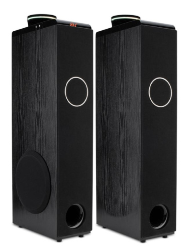картинка колонка 08" (30-51 home sound) динамик 4шт/2х8"; 2х4"; 2х1.5" комплект 2 колонки eltronic (черная) от магазина Tovar-RF.ru