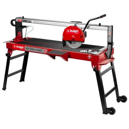 картинка ЗУБР  "МАСТЕР" Электроплиткорез [ЭП-300-1500C] { длина реза 1200 мм, диск 300 мм, глубина реза 90°-65мм/45°-40 мм, стол 1260x468 мм, 1500Вт } от магазина Tovar-RF.ru