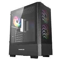 картинка powercase mistral ay3b argb, tempered glass, 2x 140mm +1x 120mm argb fans, чёрный, atx  (cmayb-a3) от магазина Tovar-RF.ru