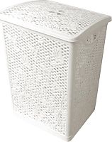 картинка Корзина для белья KEEPLEX KL120511048 Fiori 35л белое облако от магазина Tovar-RF.ru