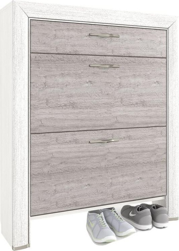 картинка Тумба для обуви АНРЭКС OLIVIA Тумба для обуви 2D1S, цвет вудлайн крем/дуб анкона АНРЭКС OLIVIA Тумба для обуви 2D1S, цвет вудлайн крем/дуб анкона от магазина Tovar-RF.ru