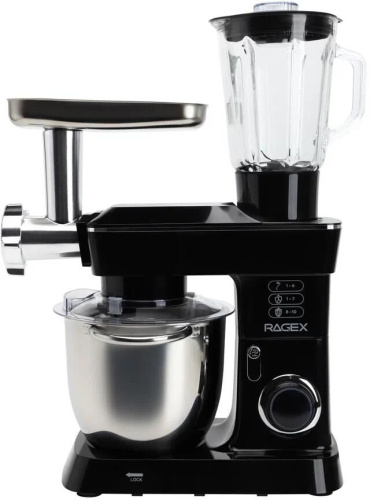 картинка кухонный комбайн 14 в 1 ragex r112, 4.5л, 1300вт, цвет: 000 (черный), китай ragex r112-000 от магазина Tovar-RF.ru