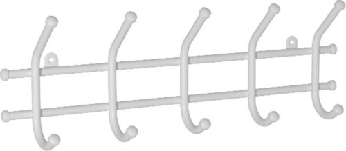 картинка Вешалка настенная ЗМИ Норма 5 Белая ВН 24 ЗМИ Норма 5 Белая ВН 24 от магазина Tovar-RF.ru