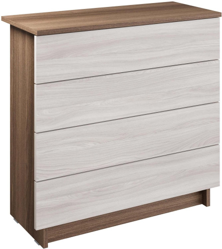 картинка Модульная мебель МЕБЕЛЬ-КОМПЛЕКС ЛАЙТ Комод 4Я Шимо темный/Шимо светлый МЕБЕЛЬ-КОМПЛЕКС ЛАЙТ Комод 4Я Шимо темный/Шимо светлый от магазина Tovar-RF.ru