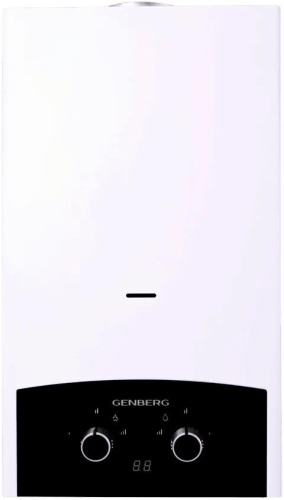 картинка проточный газовый водонагреватель genberg 310.01 премиум 10 л. (черная накладка) genberg 310.01 премиум 10 л. (черная накладка) от магазина Tovar-RF.ru