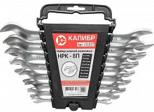 картинка Набор ключей КАЛИБР Набор ключей рожковых НРК-8П (8 штук, CRV) от магазина Tovar-RF.ru