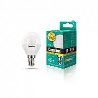 картинка Светодиодная лампа CAMELION (12391) LED8-G45/830/E14/8Вт от магазина Tovar-RF.ru