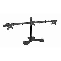 картинка Cactus CS-VM-MP330S-BK черный Кронштейн для 3-х мониторов 15"-24" макс.8кг настольный наклон от магазина Tovar-RF.ru