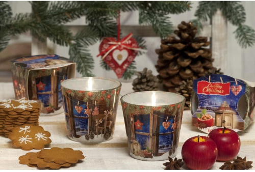 картинка Свеча BARTEK Очарование Рождества (Charming Christmas) 115гр в стакане магазин Tovar-RF.ru являющийся официальным дистрибьютором в России картинка Свеча BARTEK Очарование Рождества (Charming Christmas) 115гр в стакане от магазина Tovar-RF.ru
