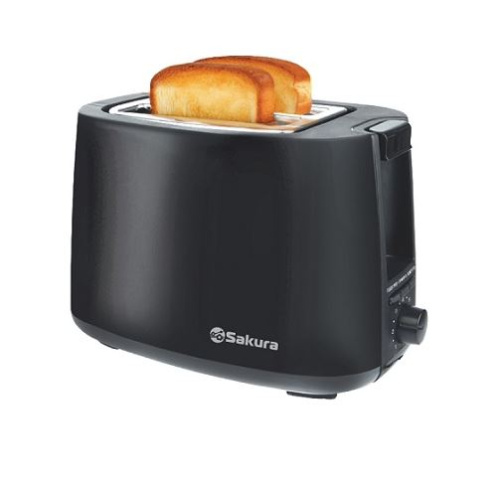 картинка тостер sakura sa-7612bk elegant 750вт черный от магазина Tovar-RF.ru