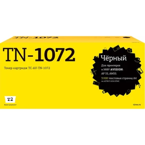 картинка t2  tc-av-tn-1072 картридж для avision ap33/am33 (3000стр.) с чипом от магазина Tovar-RF.ru