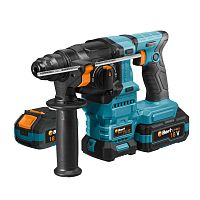 картинка Bort ПЕРФОРАТОР АККУМУЛЯТОРНЫЙ BHD-20LI-SR {Аккумуляторная система Makita 18V LXT; SDS+; 0...950 об/мин; 0...4700 уд/мин; 2,2 Дж, 2X4,0АЧ+ЗУ 6 кг} [93413380] от магазина Tovar-RF.ru
