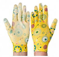 картинка Перчатки INBLOOM Перчатки садовые с нитриловым полуобливом, полиэстер, 9 размер, 23см, 31гр, 188-037 от магазина Tovar-RF.ru