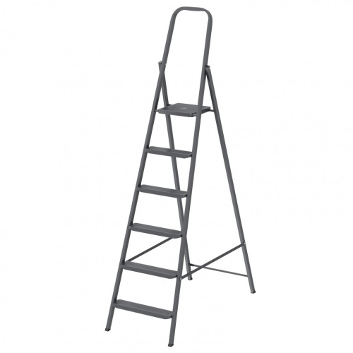 картинка СИБРТЕХ Стремянка 6 ступеней, компактная, стальная Россия [97946] от магазина Tovar-RF.ru