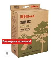 картинка filtero sam 02 (10+фильтр) ecoline xl, бумажные пылесборники от магазина Tovar-RF.ru