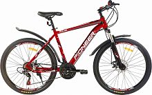 картинка велосипед pioneer pulse 26"/16" cherry-black-white pioneer pulse 26"/16" cherry-black-whiteот магазина Tovar-RF.ru