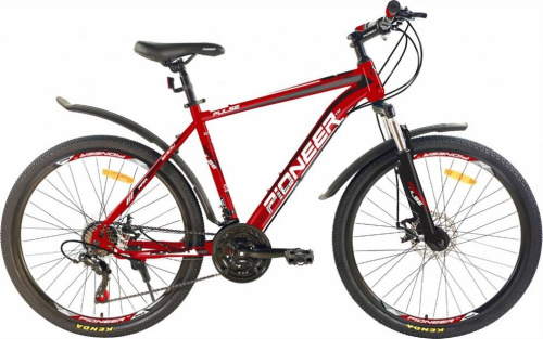 картинка велосипед pioneer pulse 26"/16" cherry-black-white pioneer pulse 26"/16" cherry-black-whiteот магазина Tovar-RF.ru