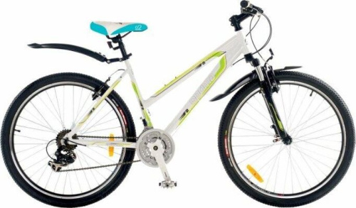 картинка велосипед pioneer optima 26"/14" black-green-white pioneer optima 26"/14" black-green-whiteот магазина Tovar-RF.ru