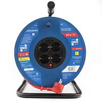 картинка powercube удлинитель на пласт.катушкуе (pc20502) 40м, 4 розетки с/з, 16а от магазина Tovar-RF.ru