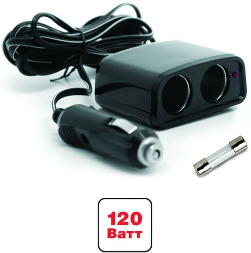 картинка avs cs201 прикуривателя 12/24 (на 2 выхода) от магазина Tovar-RF.ru