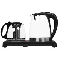 картинка чайный набор kitfort кт-6180 2л. 1500вт черный (корпус: стекло) от магазина Tovar-RF.ru