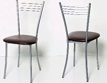 картинка Стул БИТЕЛ ХЛОЯ Серебро/Шоколад С-221 от магазина Tovar-RF.ru