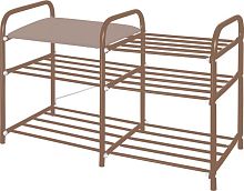 картинка Этажерка NIKA ЭТЛ3-1/К коричневый/коричневый NIKA ЭТЛ3-1/К коричневый/коричневый от магазина Tovar-RF.ru