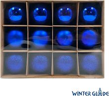 картинка Набор ёлочных шаров WINTER GLADE Набор ёлочных шаров пластик, 6 см, 12 шт, синий микс, 6012G004 от магазина Tovar-RF.ru