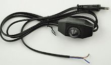 картинка сетевой шнур с вилкой и выключателем uniel (ul-00004438) ucx-c30/02a-170 black от магазина Tovar-RF.ru