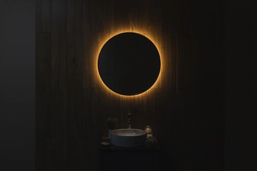 картинка Зеркало SHINE 80х80 см, метал. рама, черный, беск. сенсор,  LED-подсветка, диммер от магазина Tovar-RF.ru фото 5